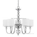 Modern decorative crystal lighting chandelier(CL 5468 CR+WT)